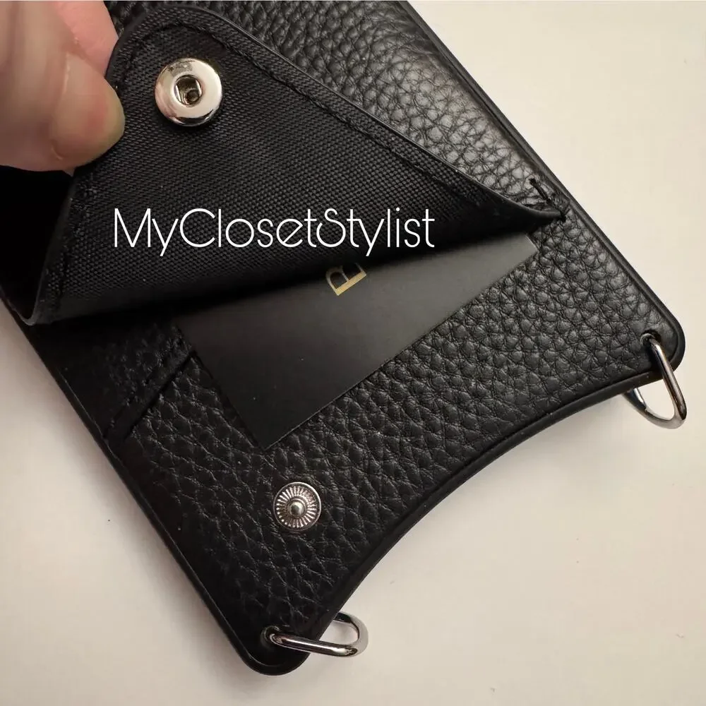 BANDOLIER 13 Pro Max iPhone Wallet Case Crossbody Set New! RARE SILVER unisex